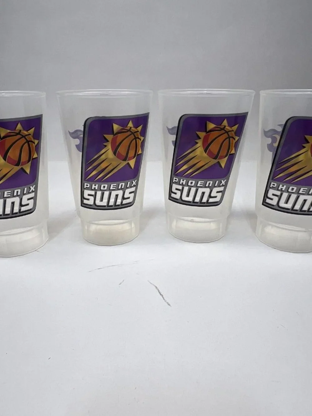 4pk Phoenix Suns 16oz Party Cups Plastic Beer Tumbler NBA Official Merch